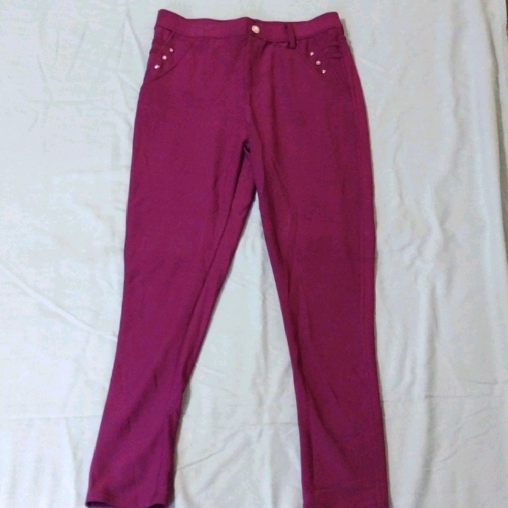 Butt lift pants Purple